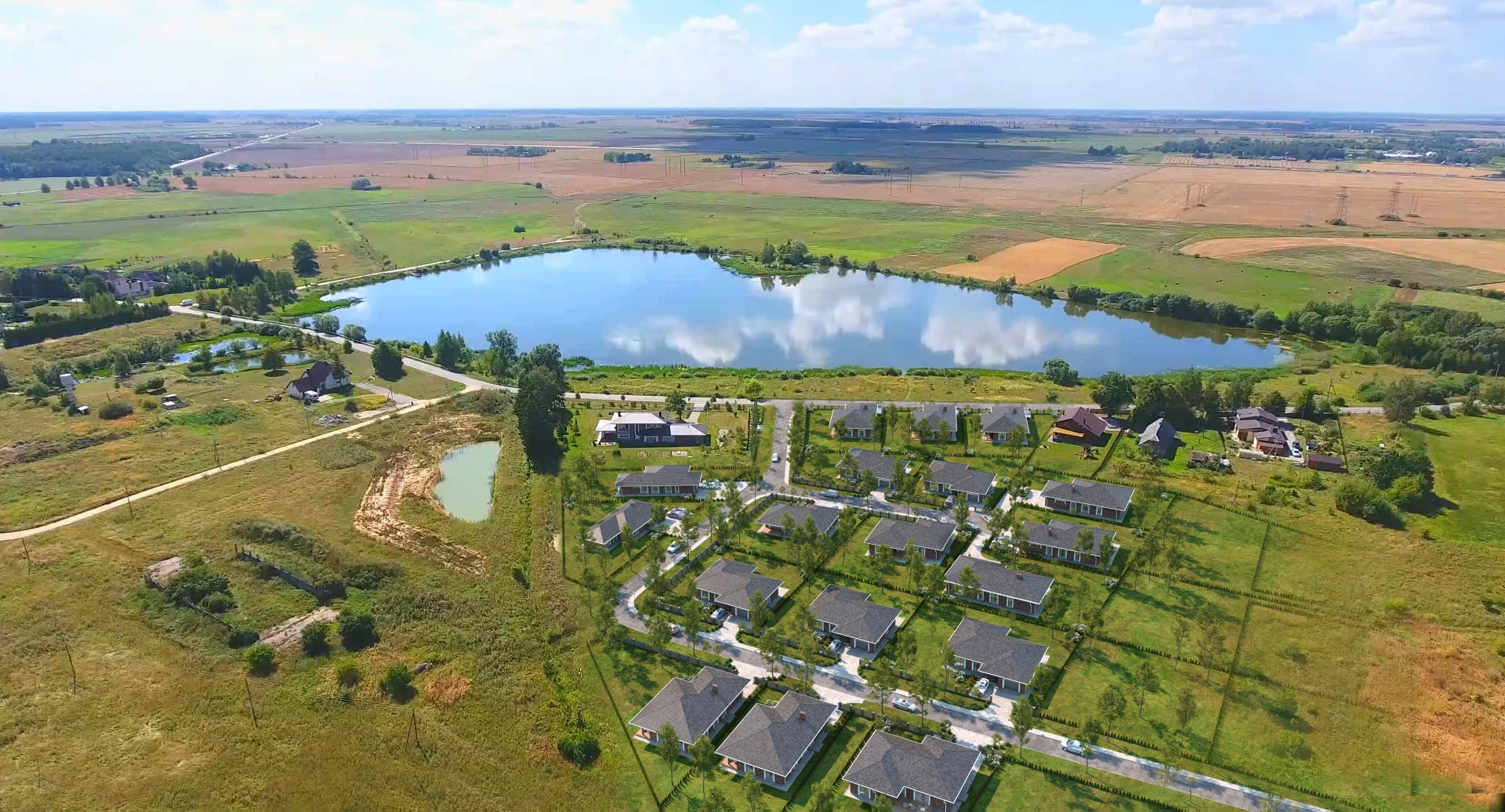 Naujos statybos gyvenamų namų Tvenkinio kvartalas - Panevėžio rajone